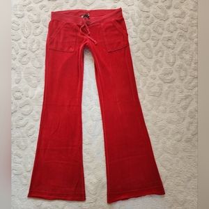 ❤️SOLD❤️  Juicy Couture Y2K TrackSuit Pants Red
